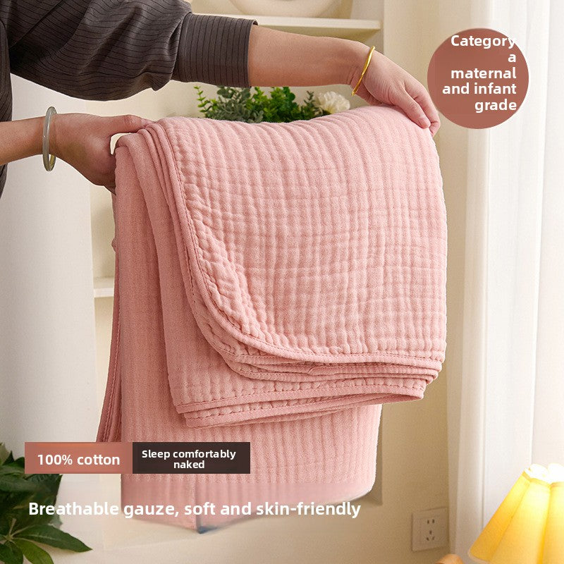 Six layers of bubble gauze cotton gauze blanket