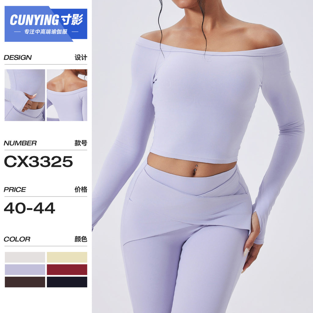Long-sleeved yoga wear for sports