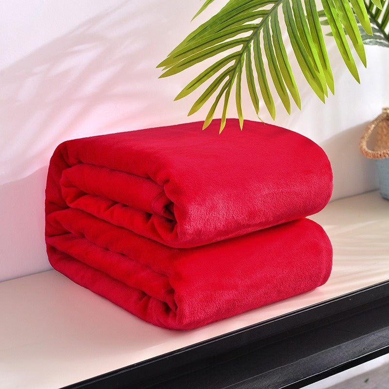 Thickened Soft Coral Fleece Blanket for Home and Gifts