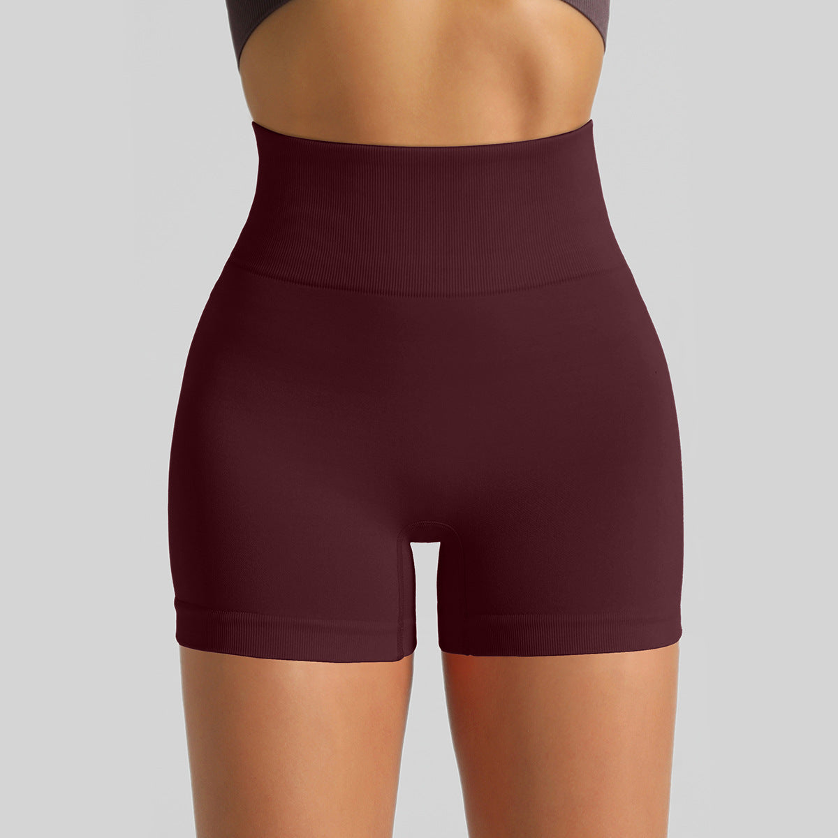Seamless High-Waisted Yoga Shorts