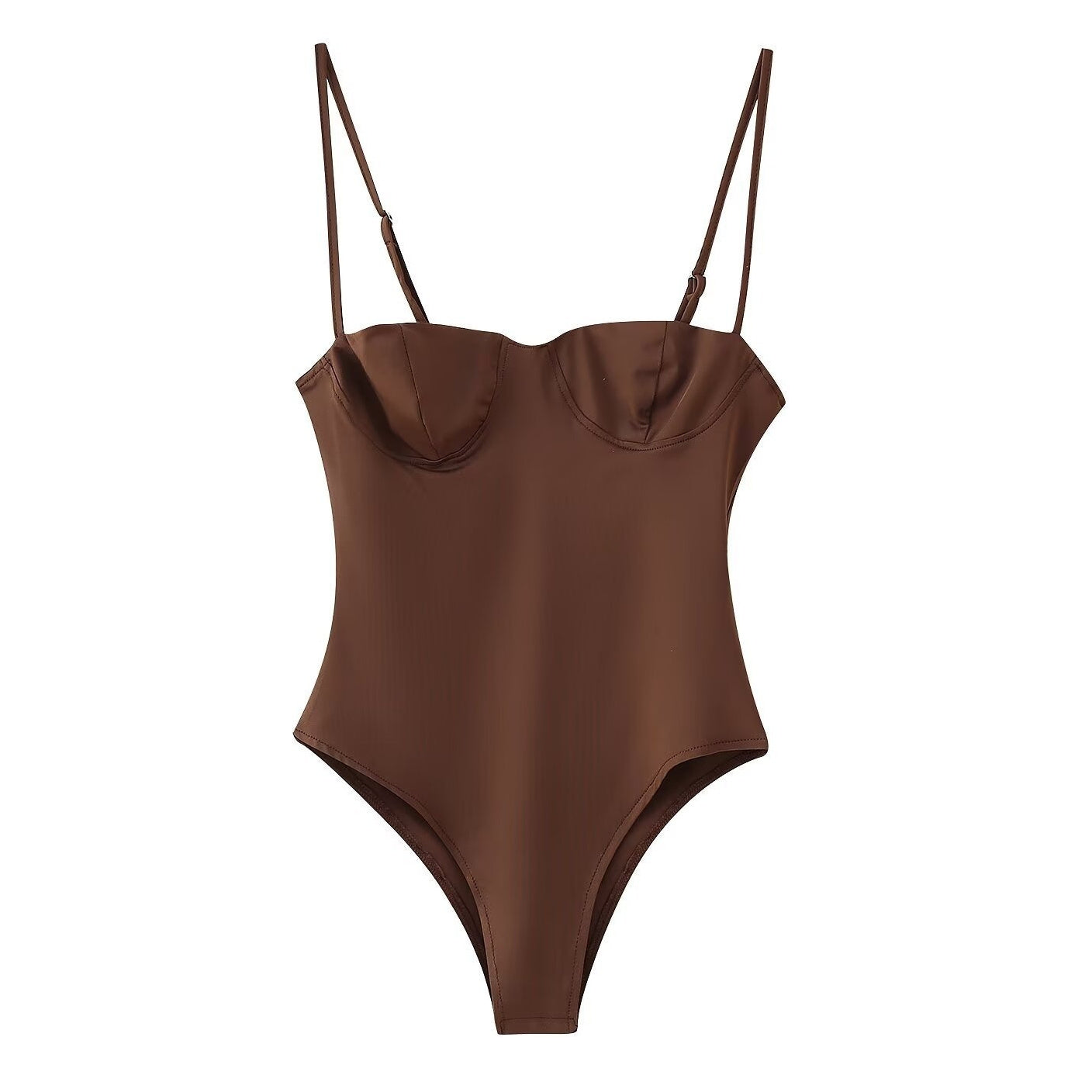 Women's Solid Color Camisole Underwear Bodysuit