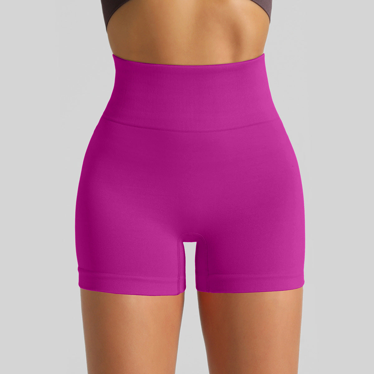 Seamless High-Waisted Yoga Shorts
