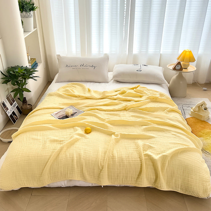 Six layers of bubble gauze cotton gauze blanket