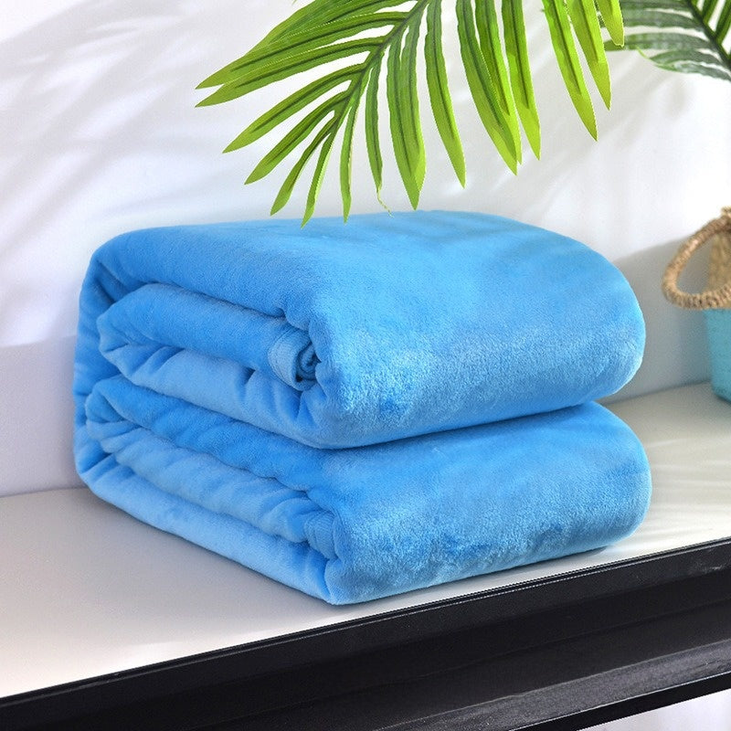 Thickened Soft Coral Fleece Blanket for Home and Gifts