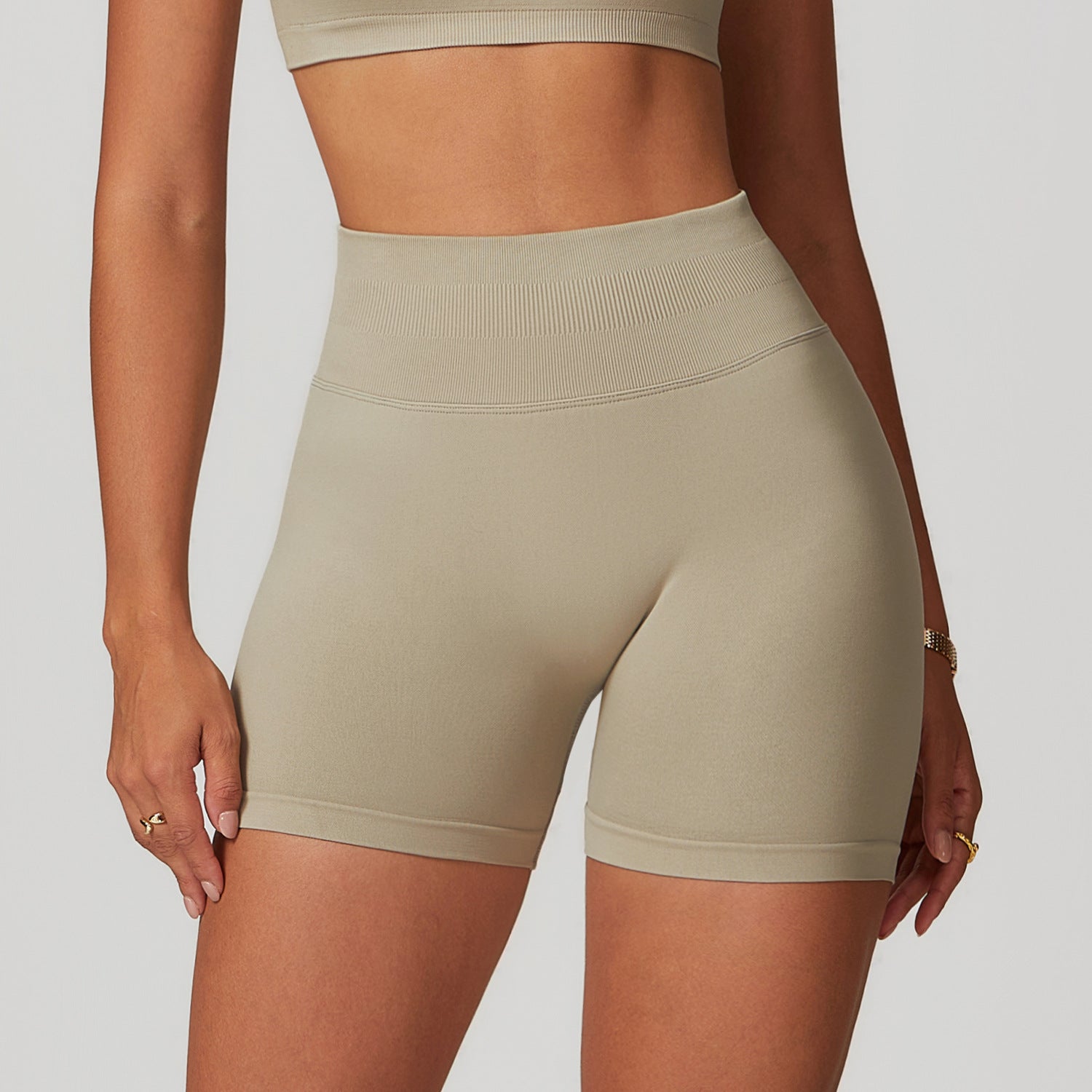 Seamless High Waist Yoga Shorts for Women