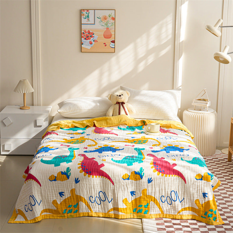 Six layers of bubble gauze cotton gauze blanket