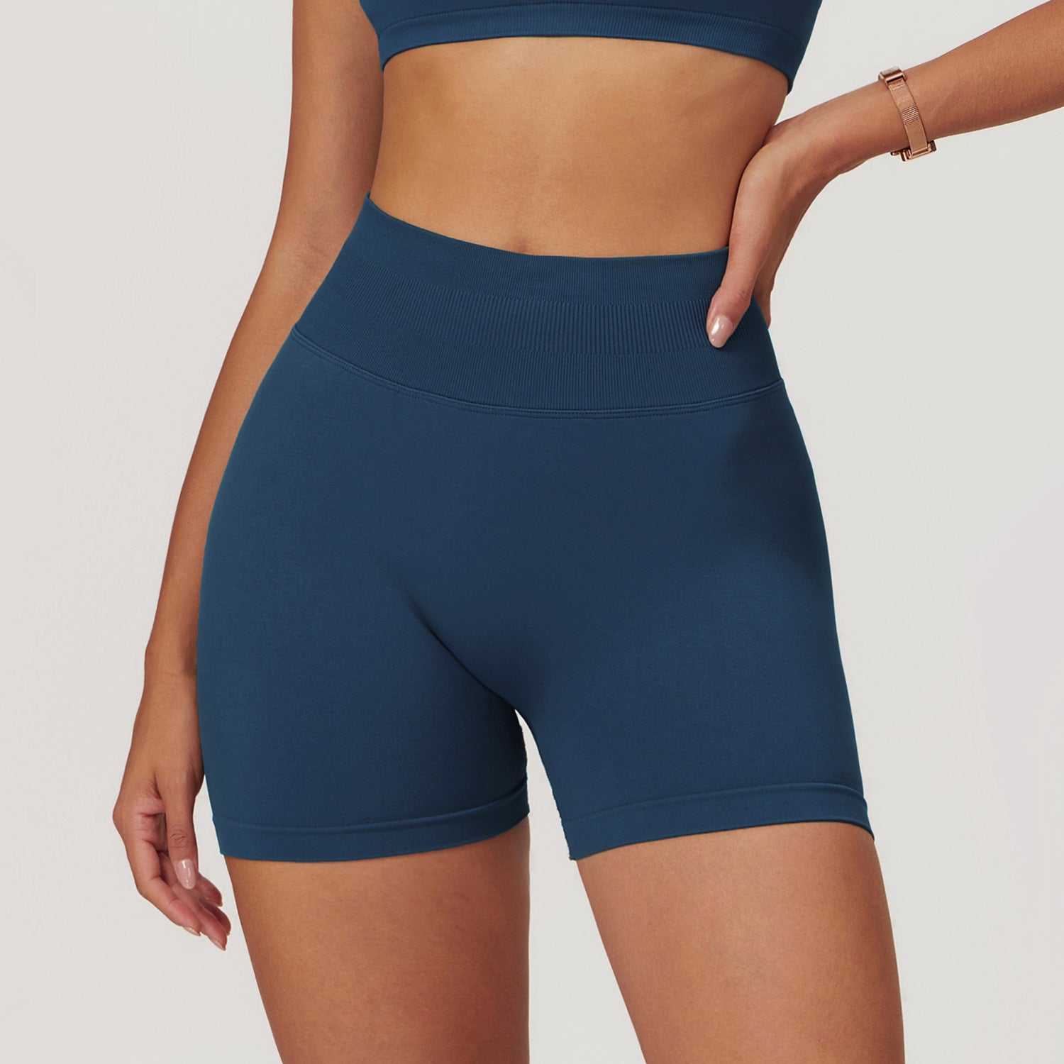 Seamless High Waist Yoga Shorts for Women