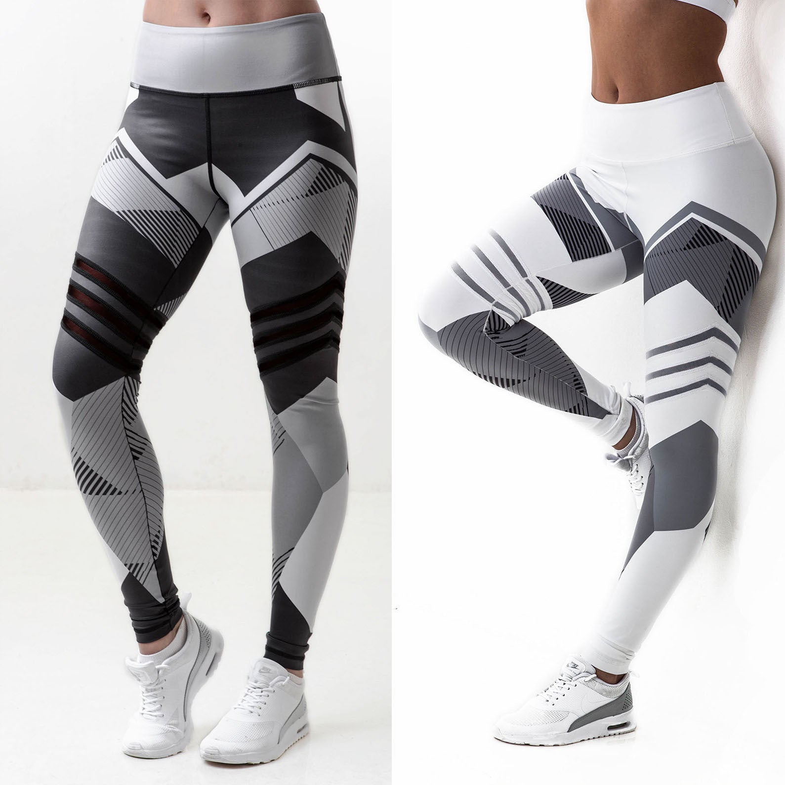 High Waist Digital Print Yoga Leggings