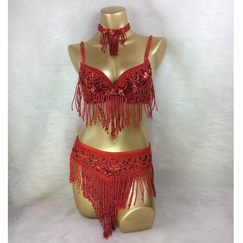 Belly dance performance costume