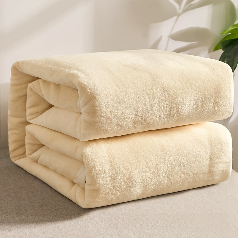 Thickened Soft Coral Fleece Blanket for Home and Gifts