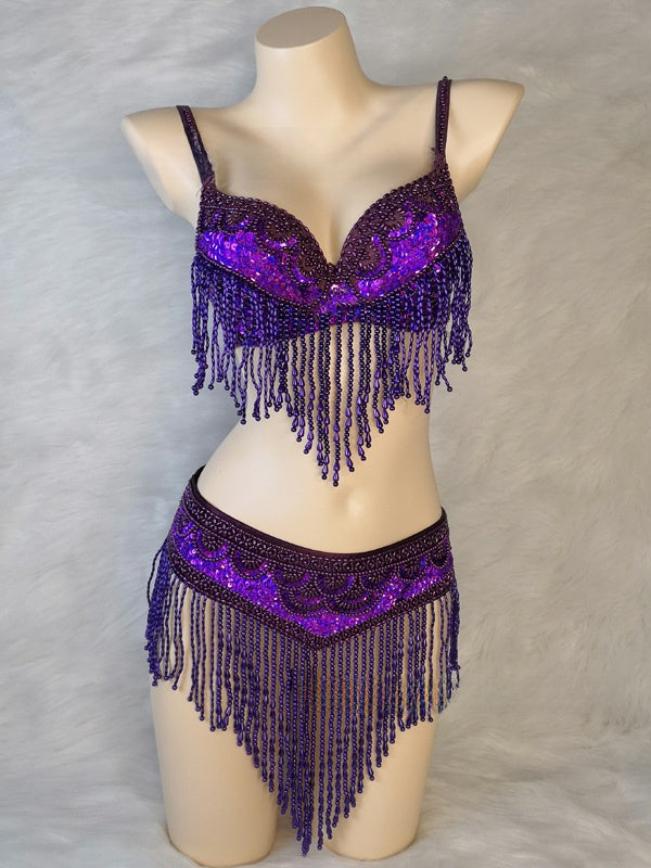 Belly dance performance costume