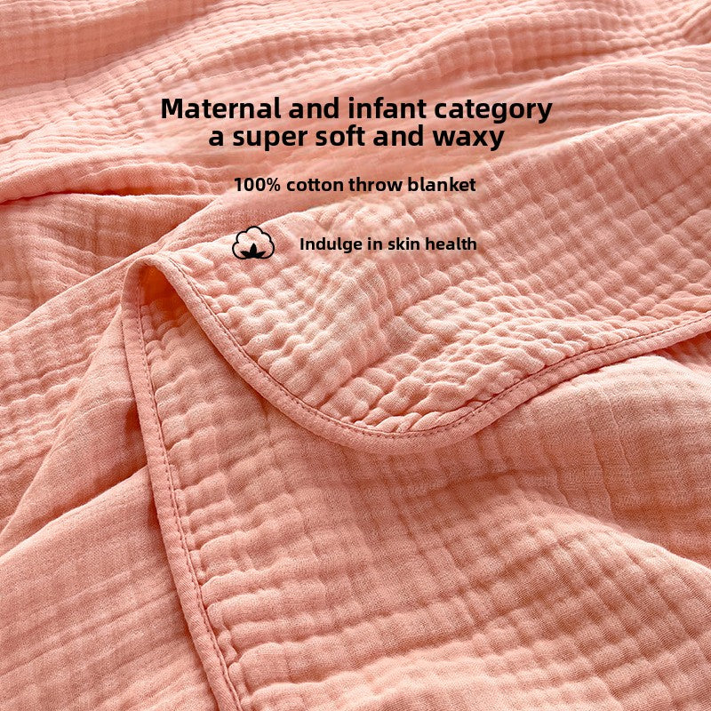 Six layers of bubble gauze cotton gauze blanket