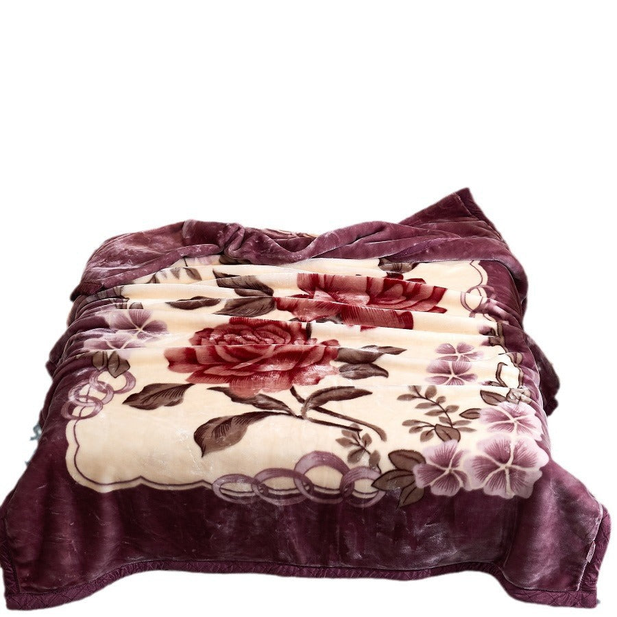 Thickened Raschel blanket