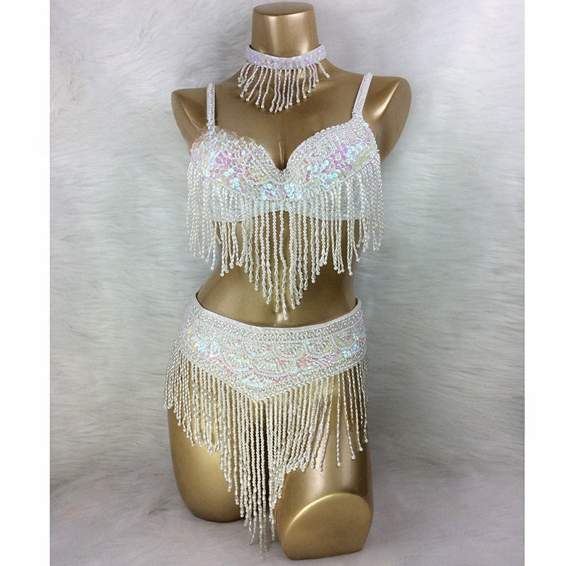 Belly dance performance costume