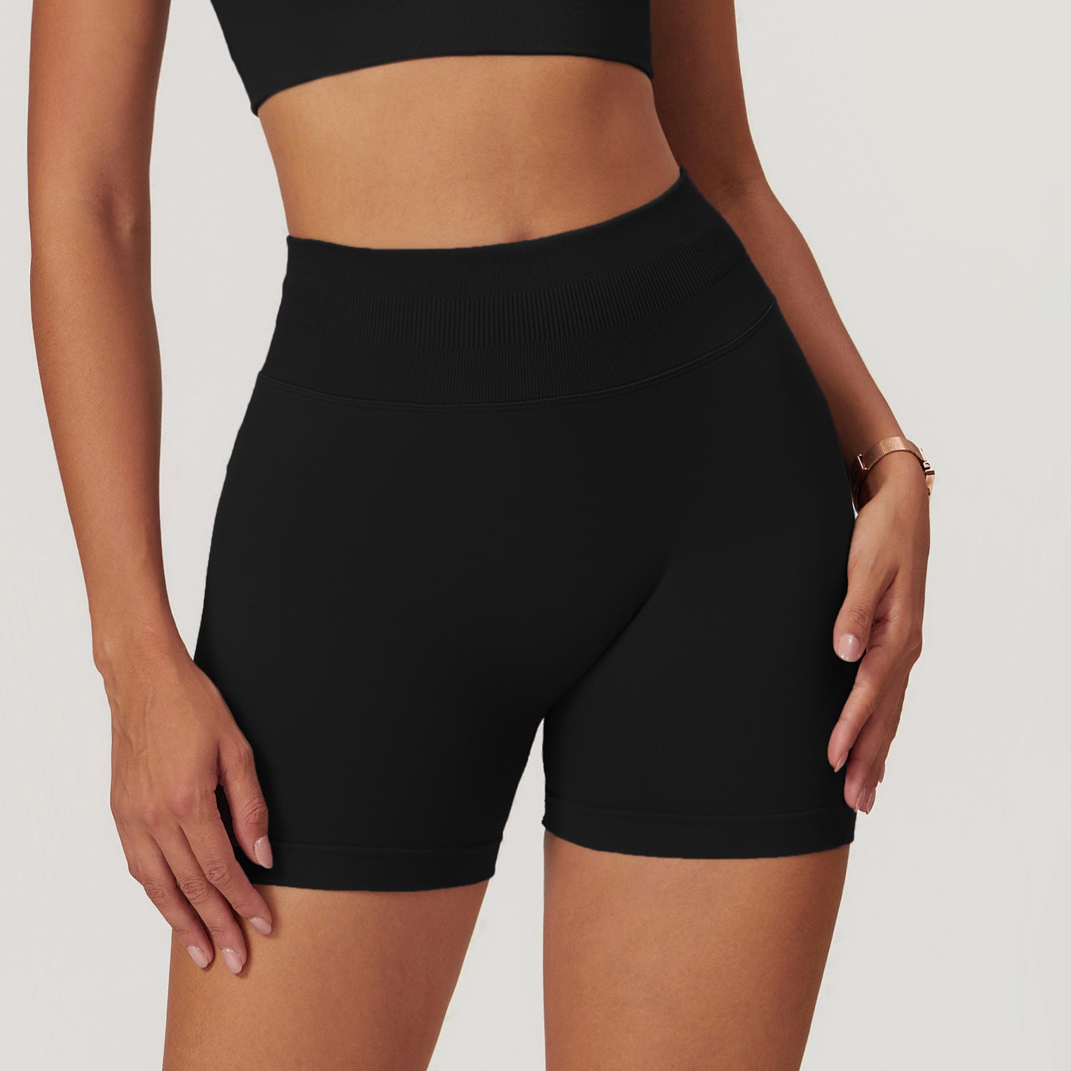 Seamless High Waist Yoga Shorts for Women