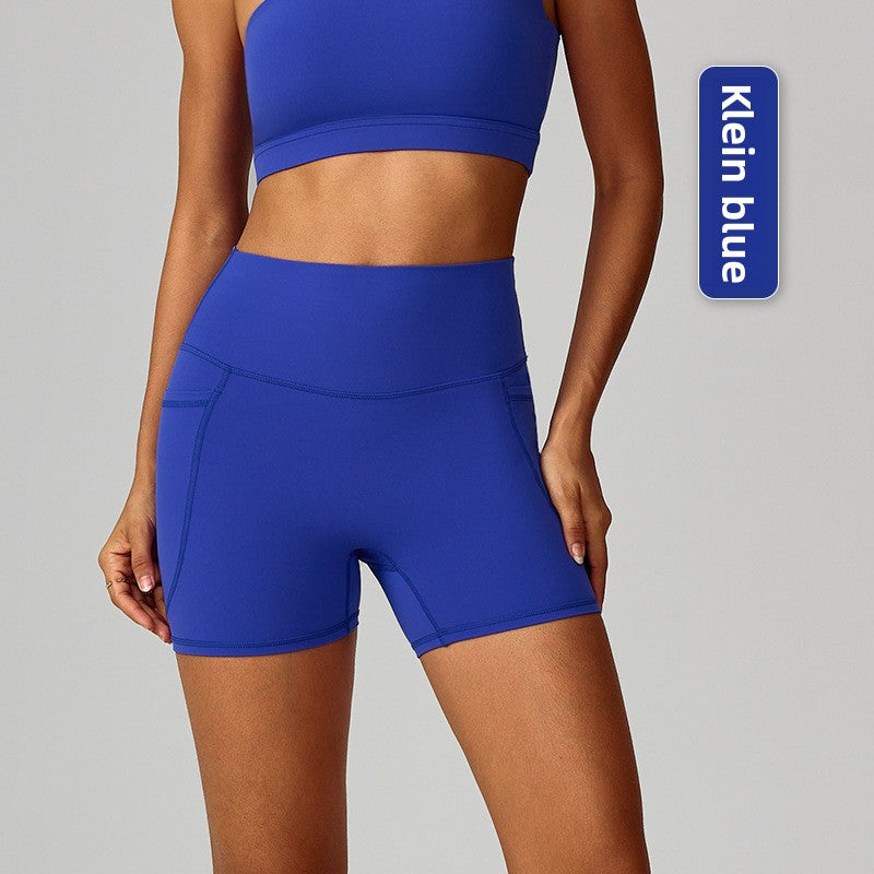 Quick-Dry High Waist Yoga Running Shorts