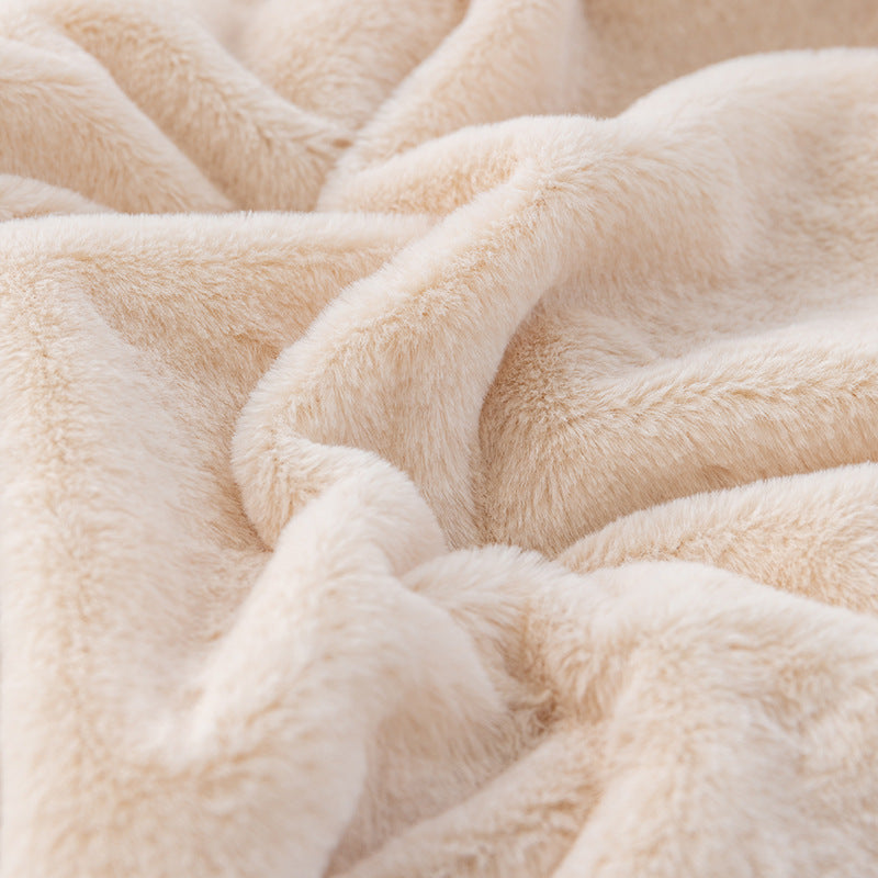 Fluffy Rabbit Fur Blanket