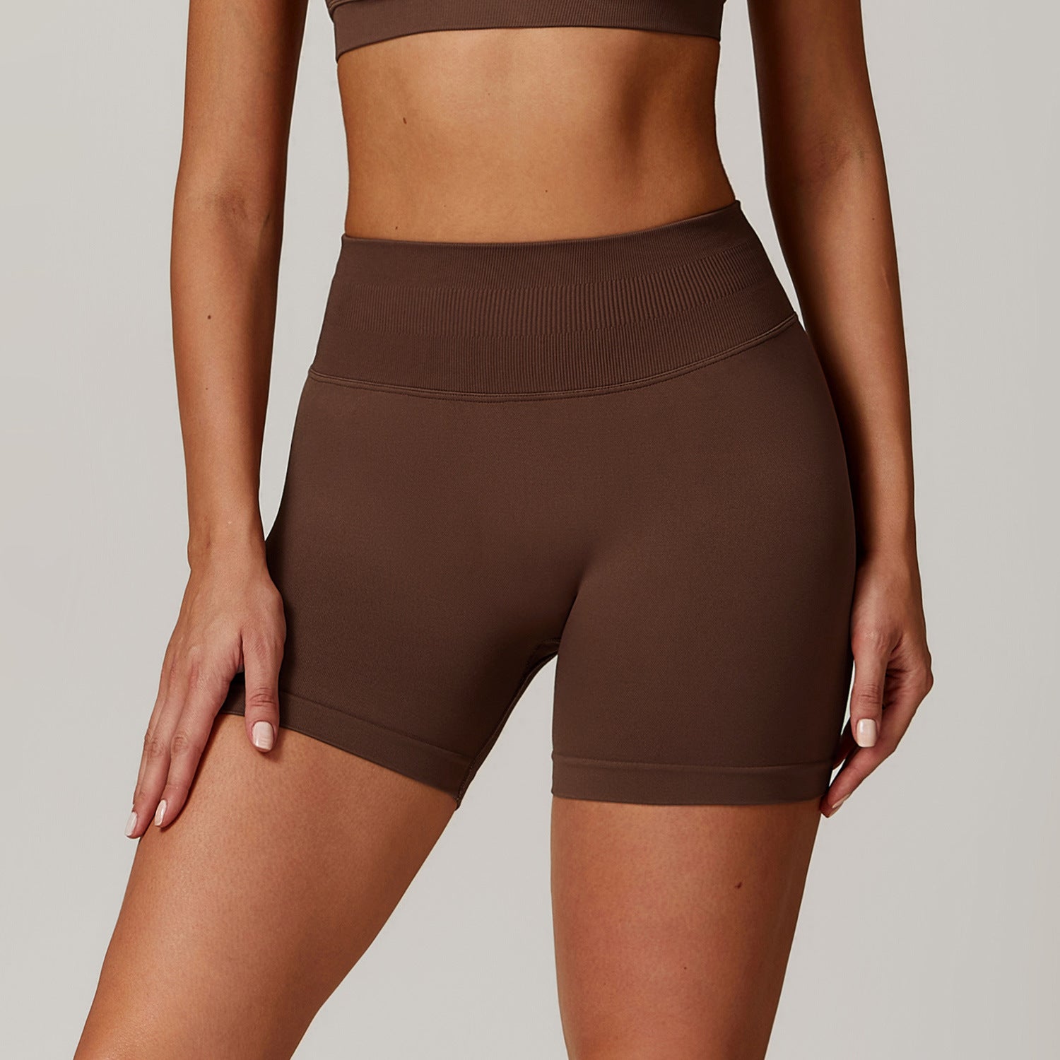 Seamless High Waist Yoga Shorts for Women