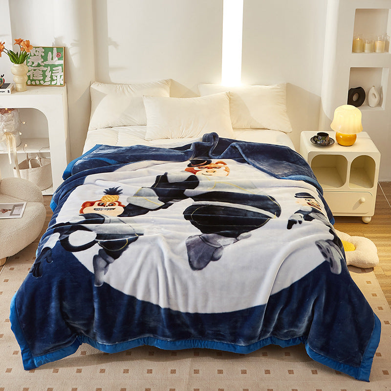 Thickened Raschel blanket