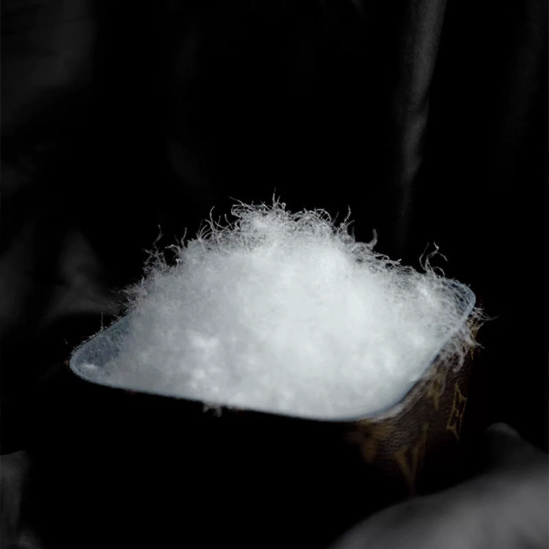 Soft White Goose Down Pillow for Cervical Support and Sleep