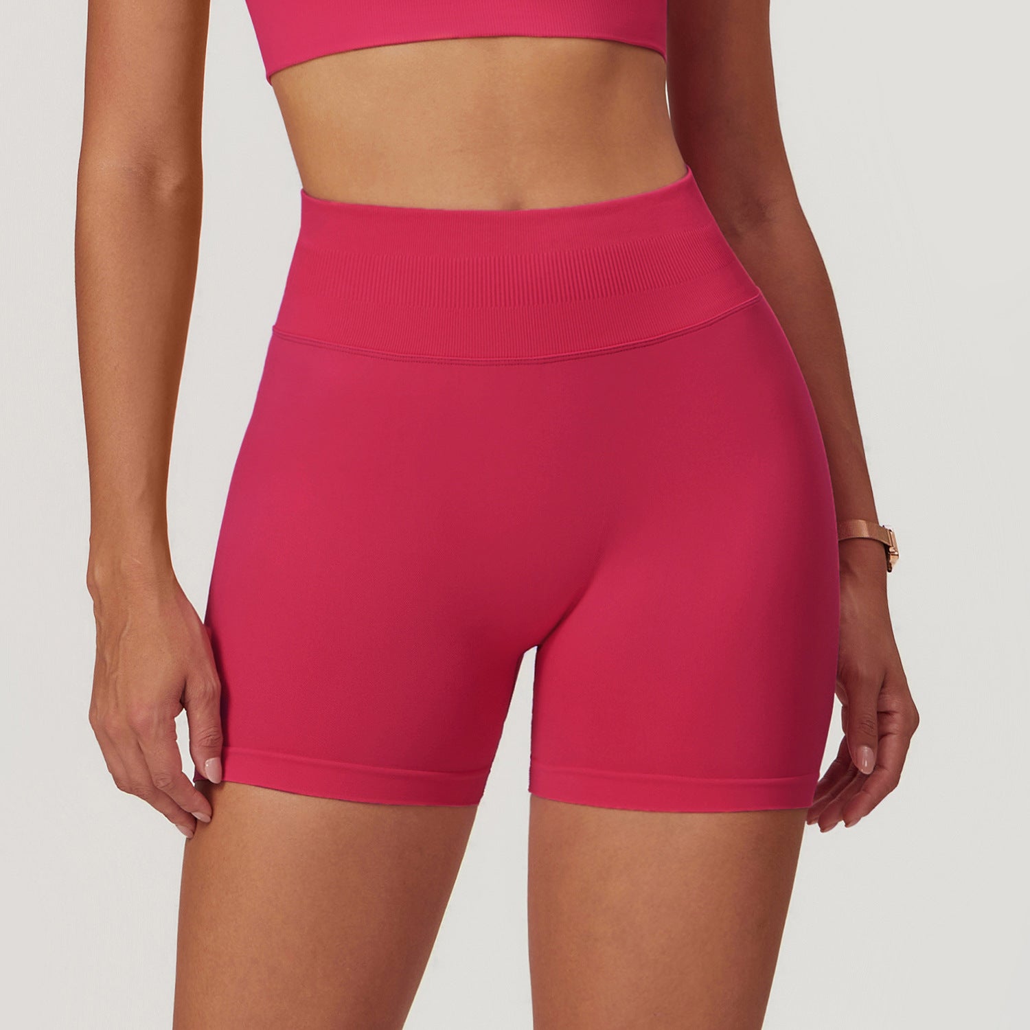 Seamless High Waist Yoga Shorts for Women