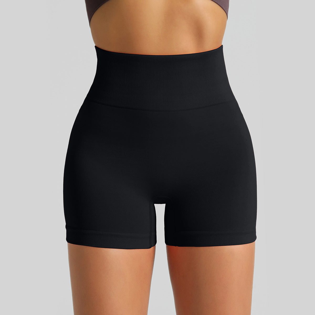 Seamless High-Waisted Yoga Shorts