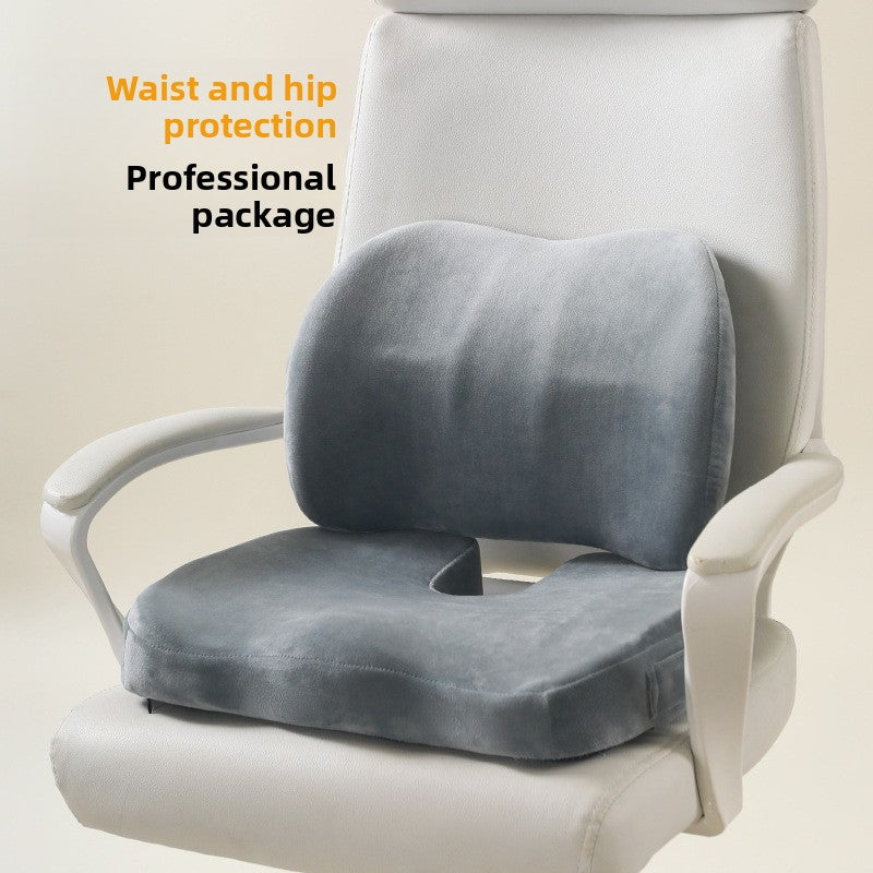 Ergonomic Memory Foam Lumbar Support Cushion Set