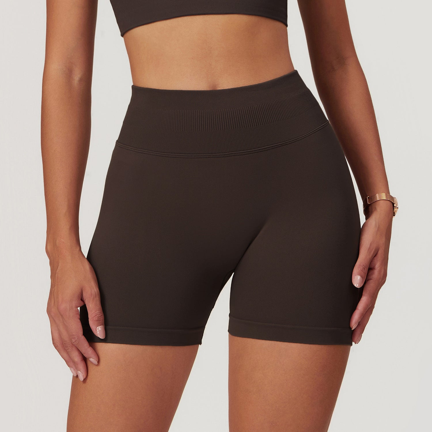 Seamless High Waist Yoga Shorts for Women