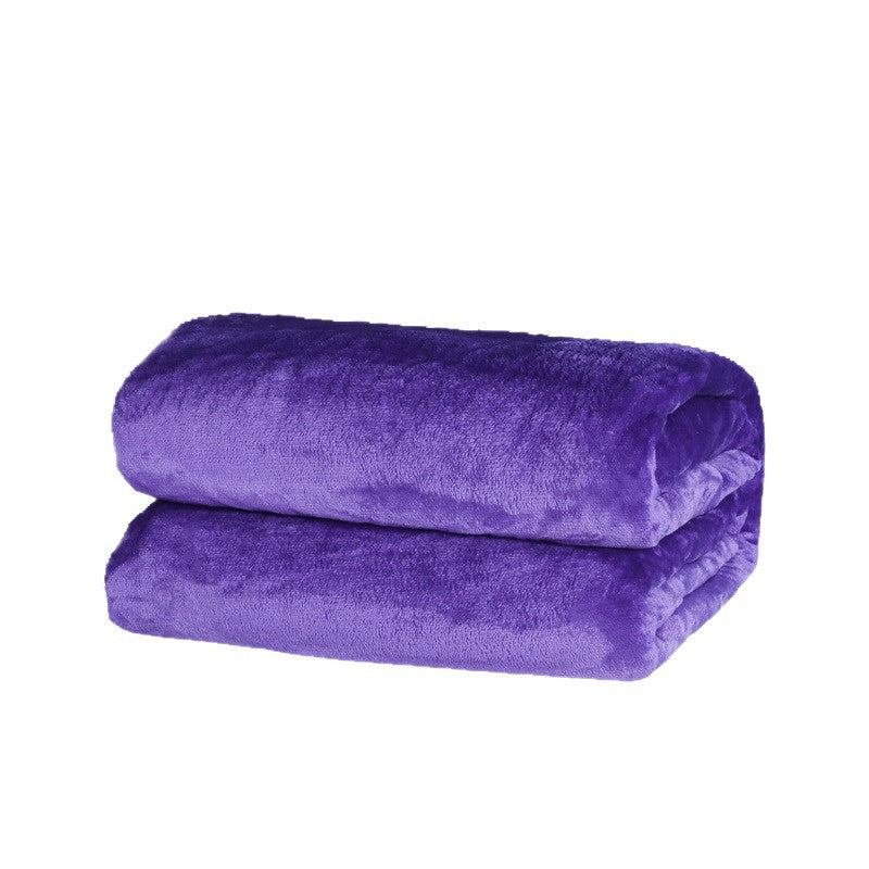 Flannel blanket solid color blanket