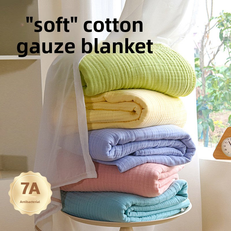 Six layers of bubble gauze cotton gauze blanket