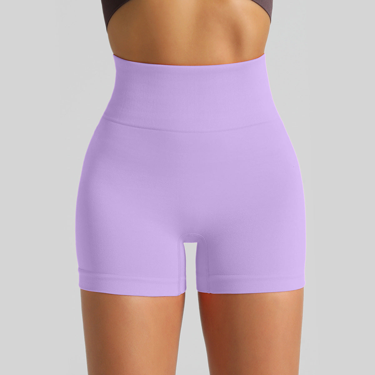 Seamless High-Waisted Yoga Shorts