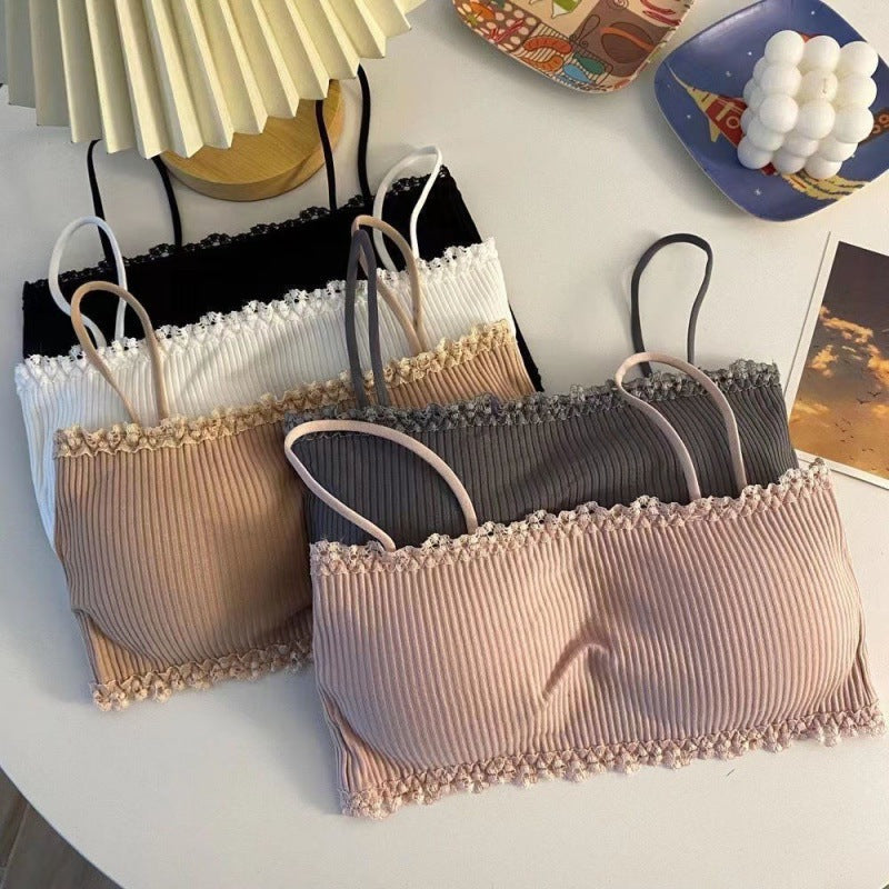 Women's undergarment with a plunging neckline and straps