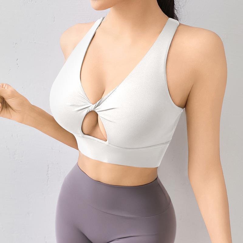 V Neck Sports Bra for Women
