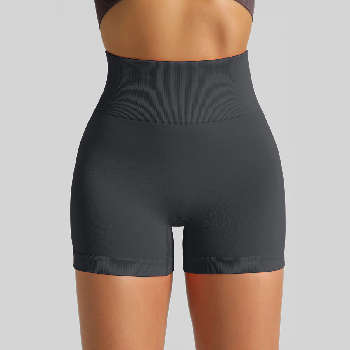Seamless High-Waisted Yoga Shorts