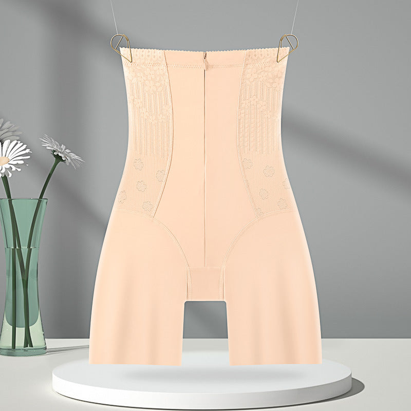 High Waist Jacquard Body-Shaping Boxer Briefs for Women