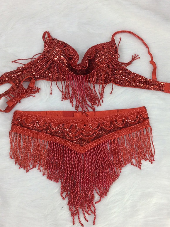 Belly dance performance costume