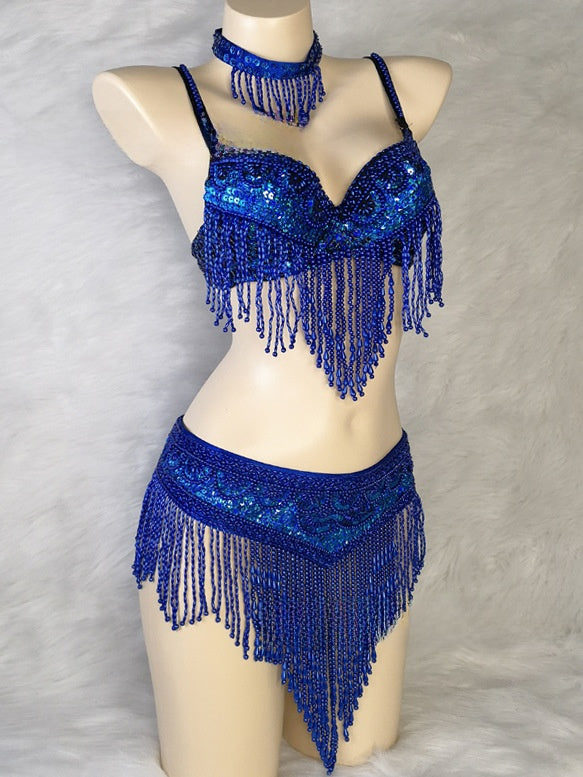 Belly dance performance costume