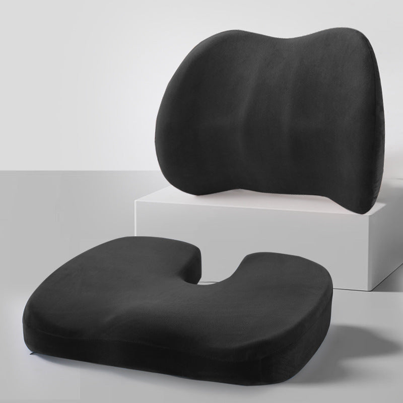 Ergonomic Memory Foam Lumbar Support Cushion Set