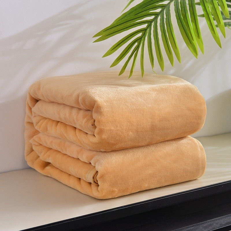 Thickened Soft Coral Fleece Blanket for Home and Gifts