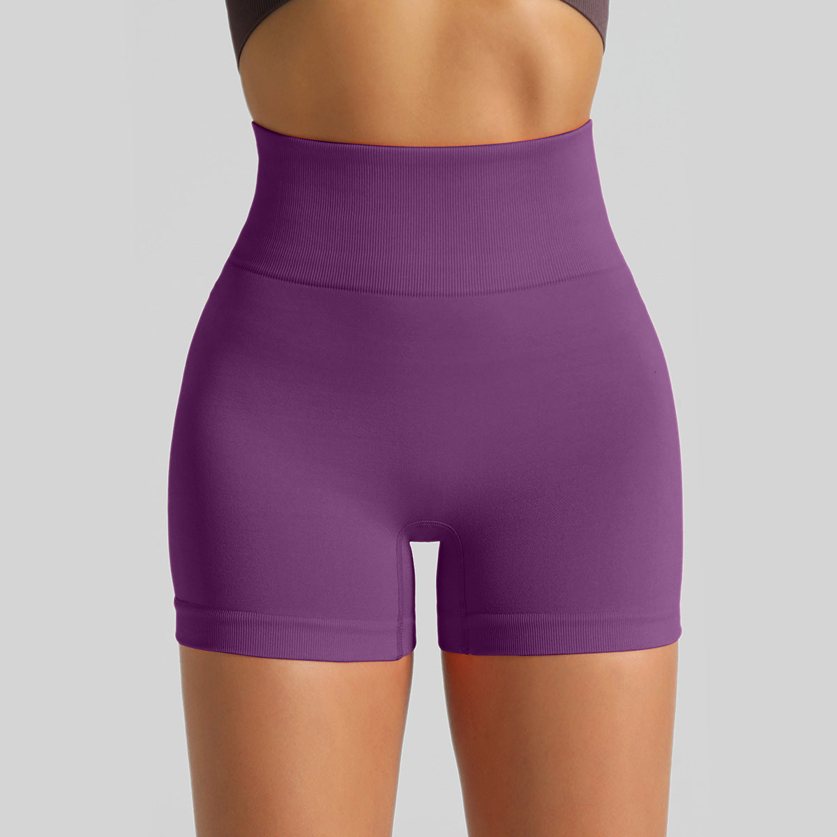 Seamless High-Waisted Yoga Shorts