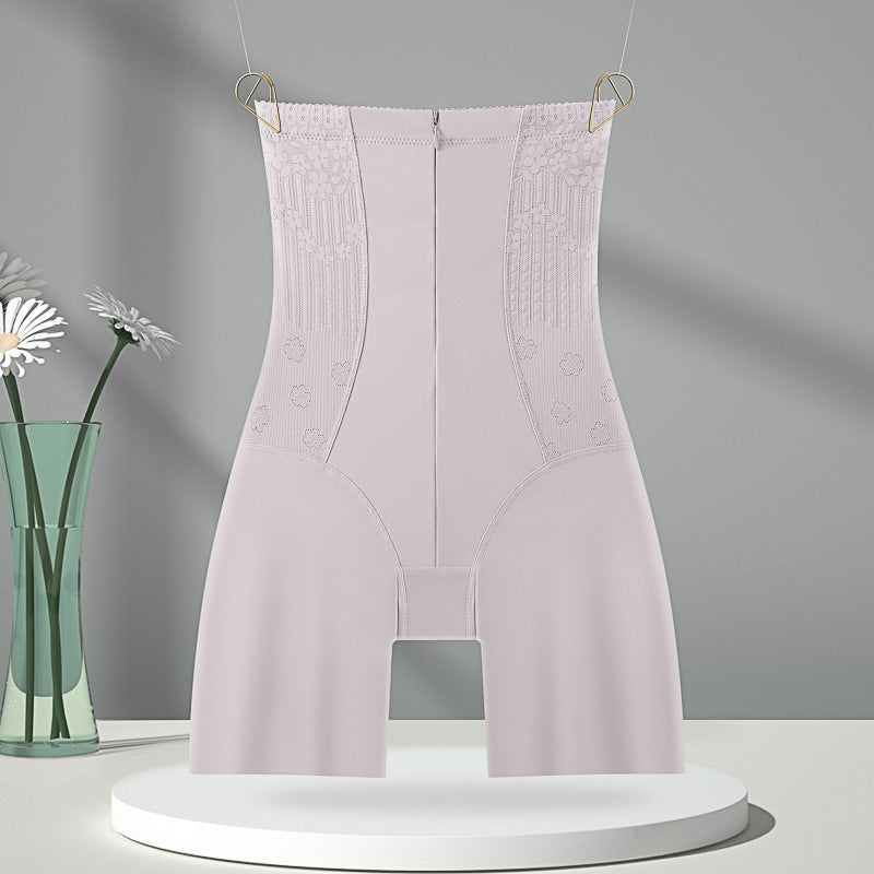 High Waist Jacquard Body-Shaping Boxer Briefs for Women