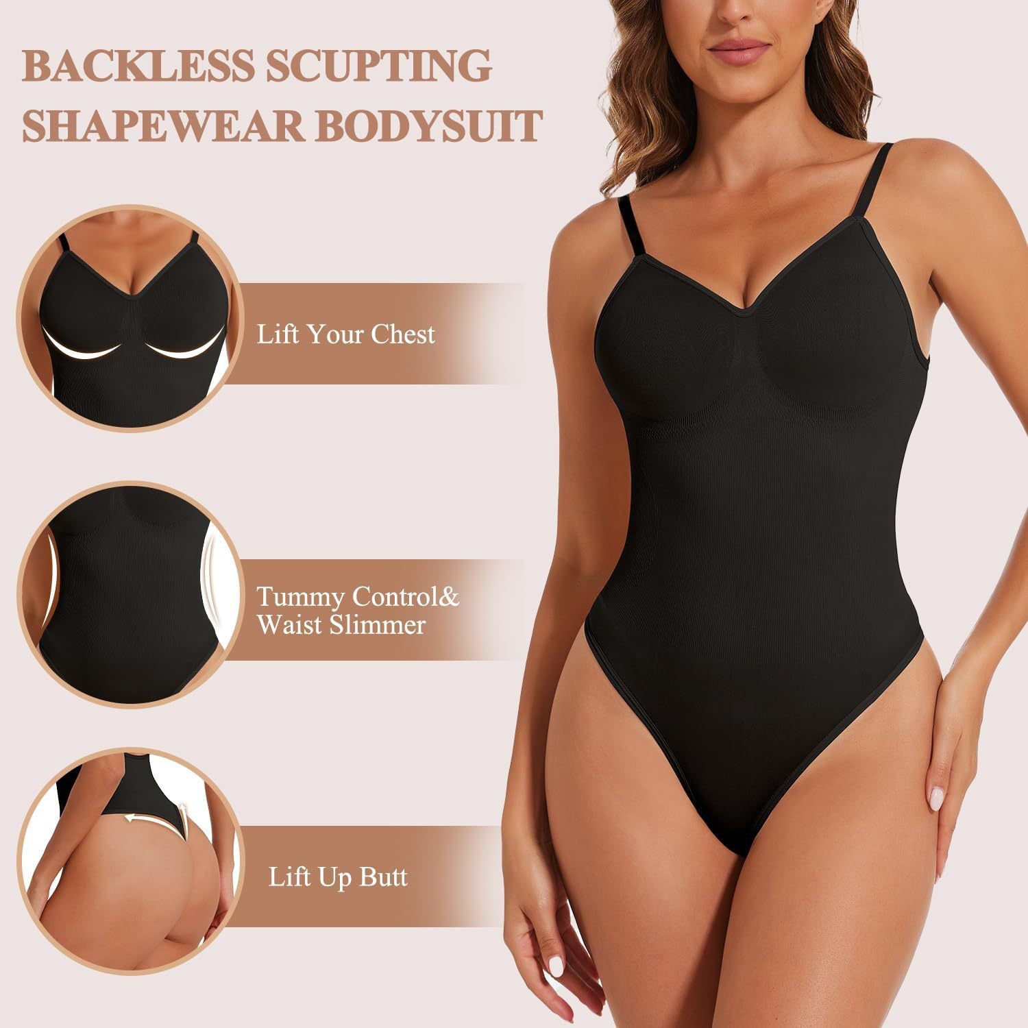 Abs-boosting large-size bandeau shaping bra