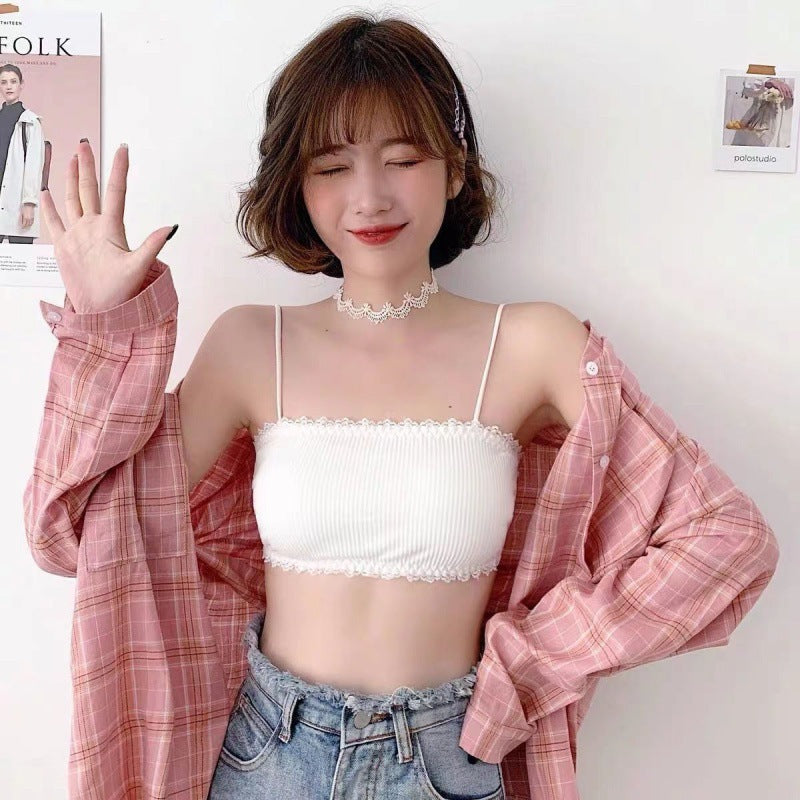 Women's undergarment with a plunging neckline and straps