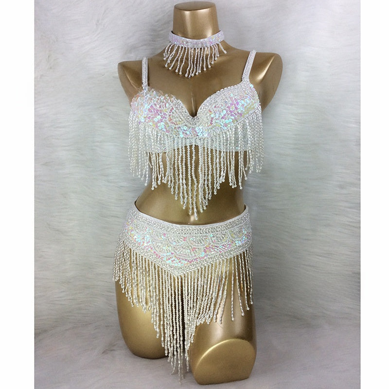 Belly dance performance costume