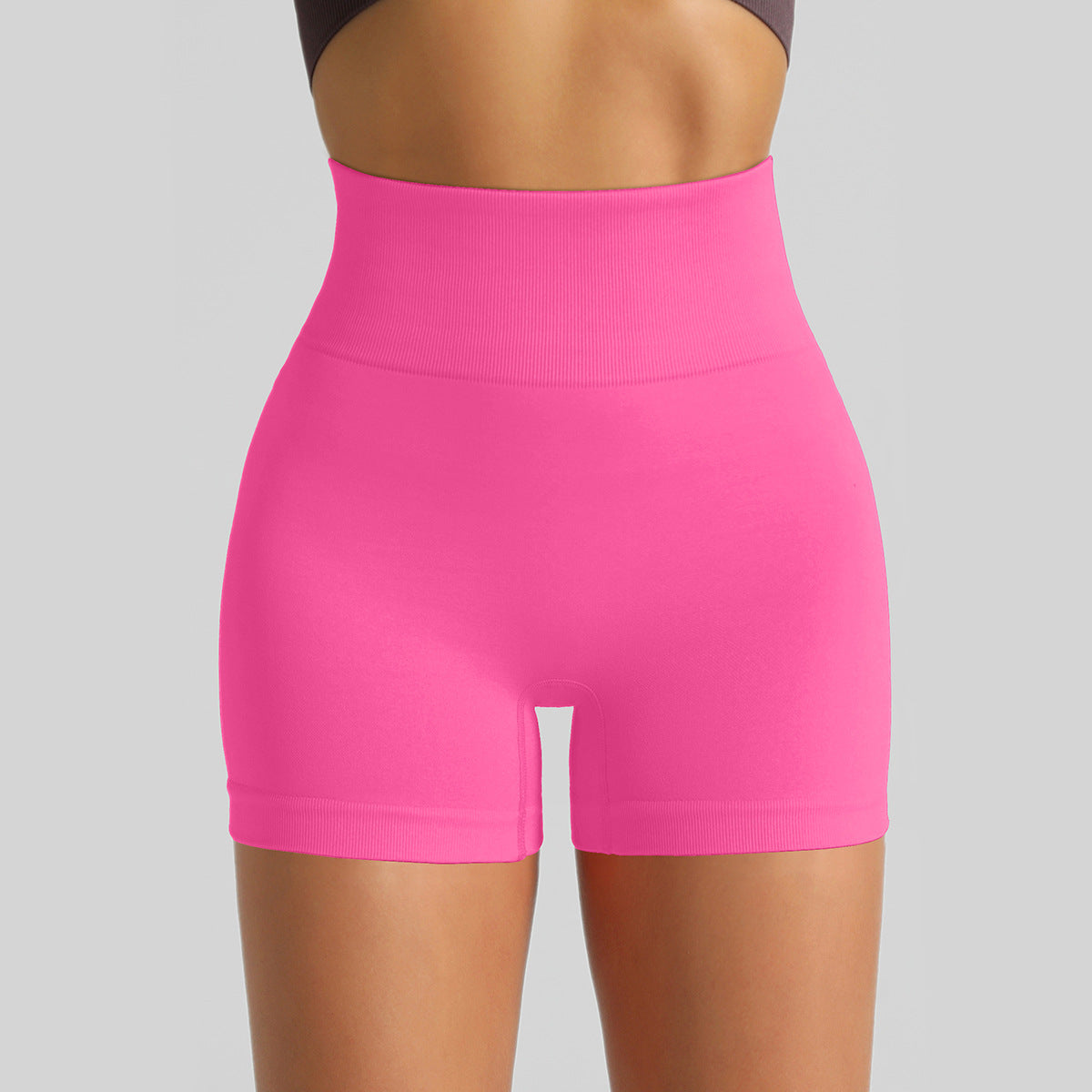 Seamless High-Waisted Yoga Shorts