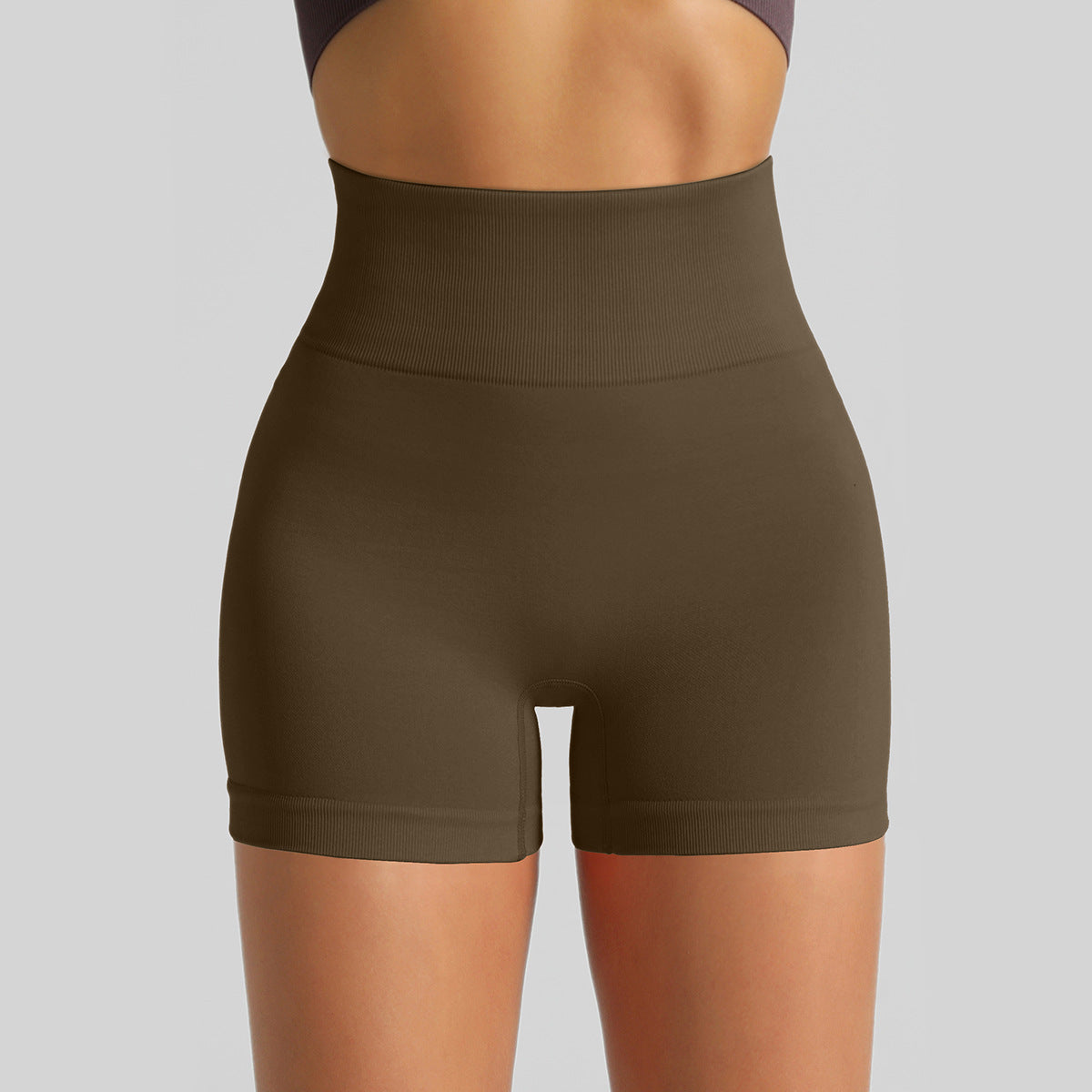 Seamless High-Waisted Yoga Shorts
